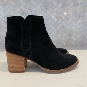 Blondo Black Suede Booties